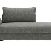 Schlafsofa Verano – Ausrichtung links inkl. Schlaffunktion und Bettkasten, Stoff, Grün