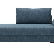 Schlafsofa Verano – Ausrichtung rechts inkl. Schlaffunktion und Bettkasten, Stoff, Petrol