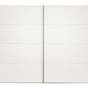 Schwebetürenschrank Viana – B ca. 301 cm, Lack, Weiß