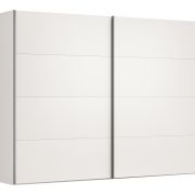Schwebetürenschrank Viana – B ca. 301 cm, Lack, Weiß