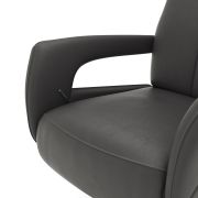Relaxsessel Trona – Größe M, inkl. Relaxfunktion, Leder, Anthrazit