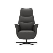 Relaxsessel Trona – Größe L, inkl. Relaxfunktion, Leder, Anthrazit