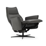 Relaxsessel Trona – Größe L, inkl. Relaxfunktion, Leder, Anthrazit
