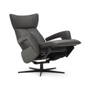 Relaxsessel Trona – Größe M, inkl. Relaxfunktion, Leder, Anthrazit