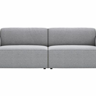 Sofa Elementos – 3-Sitzer, Stoff, Grau