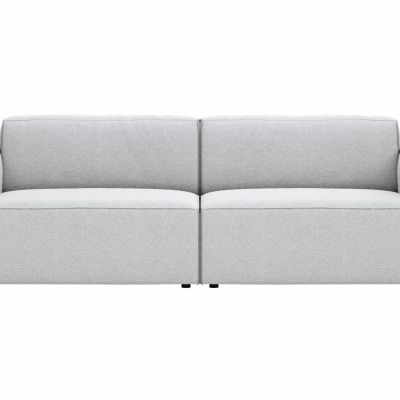 Sofa Elementos – 3-Sitzer, Stoff, Hellgrau