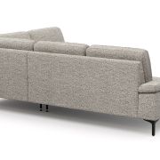 Ecksofa Matero – 2-Sitzer mit Ecke rechts, Stoff, Graubeige