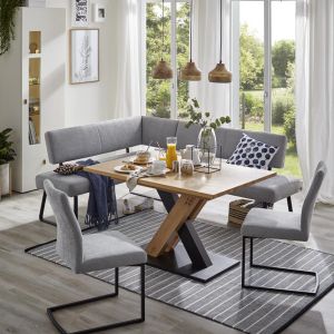 Esstisch Dinner – ausziehbar, LB ca. 130x90cm, Wildeiche massiv