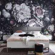 Bett Viana – Liegefläche ca. 200×200 cm, Holzwerkstoff Weiß, Kunstleder Anthrazit
