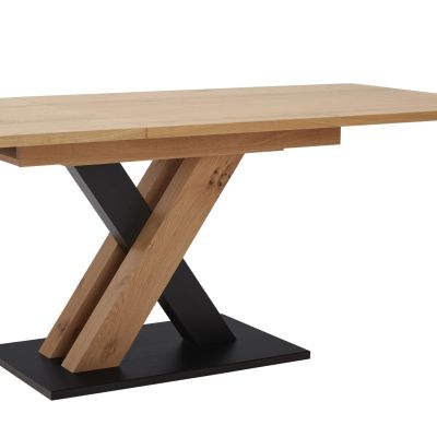 Esstisch Dinner – ausziehbar, LB ca. 130x90cm, Wildeiche massiv