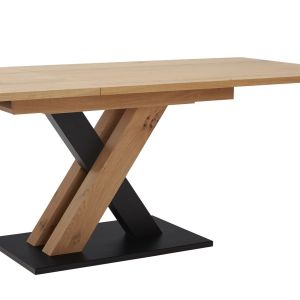 Esstisch Dinner – ausziehbar, LB ca. 130x90cm, Wildeiche massiv