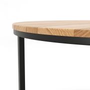 Couchtisch Albany – D ca. 85 cm, Eiche massiv