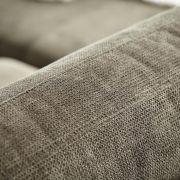 Ecksofa Oviedo – 1,5-Sitzer mit Longchair rechts, Stoff, Braungrün