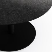 Couchtisch Camas – LBH ca. 75x75x42 cm, Keramik, Schwarz