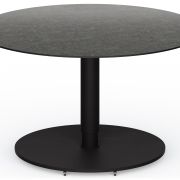 Couchtisch Camas – LBH ca. 75x75x42 cm, Keramik, Schwarz