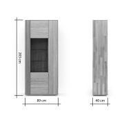 Vitrine Estana – Eiche massiv, legno