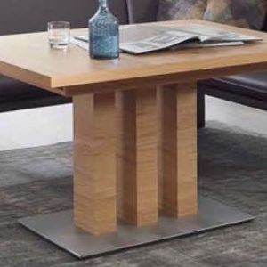 Esstisch EM 8310 – LB ca. 130×75 cm, Wildeiche natur lackiert