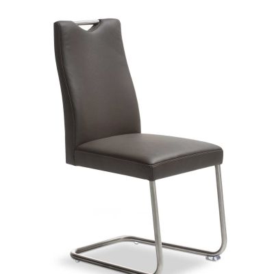 Freischwinger EM 8310 – Leder, Dunkelbraun