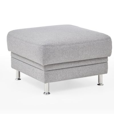 Hocker EM Athen – Stoff, Hellgrau