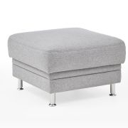 Hocker EM Athen – Stoff, Hellgrau