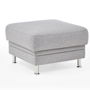 Hocker EM Athen – Stoff, Hellgrau
