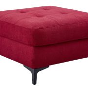 Hocker EM Brügge – Stoff, Rot